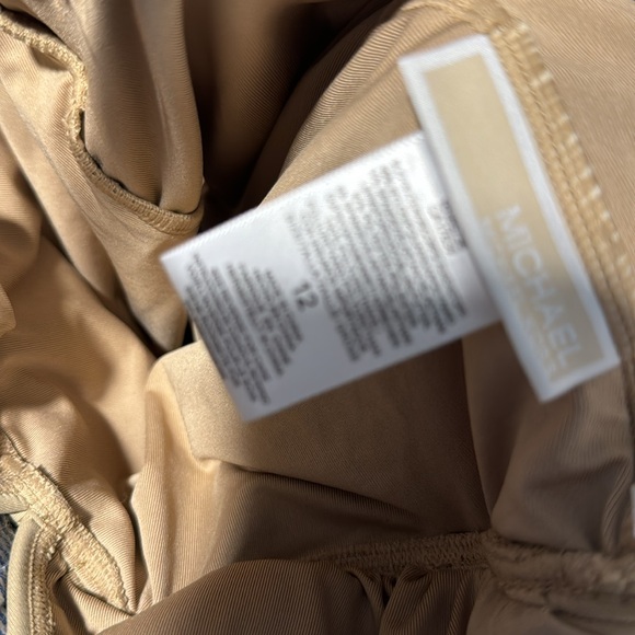 Michael Michael Kors one piece bathing suit . 12 Khaki NWT - Picture 7 of 7